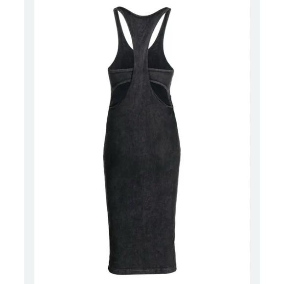 John Elliott Gemini Rib Bandeau Bodycon Midi Tank Dress Grey 1/Small Wool Z16 - Picture 3 of 9